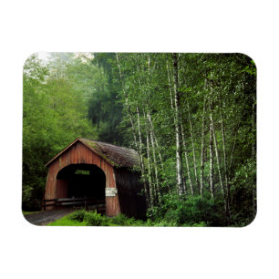 Imán EEUU, Oregón. Puente cubierto sobre la horquilla n