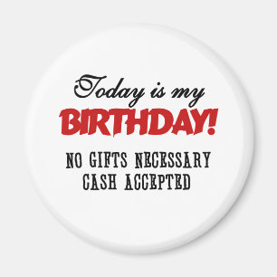 Imán Efectivo del cumpleaños aceptado