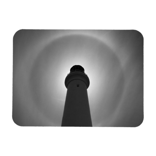Imán Efecto del faro - blanco y negro (Horizontal)