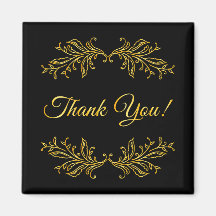 Efecto dorado de agradecimiento sobre negro agrade