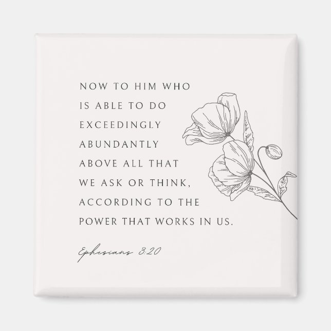 Imán Efesios 3:20 De Una Manera Muy Despectiva (Frente)