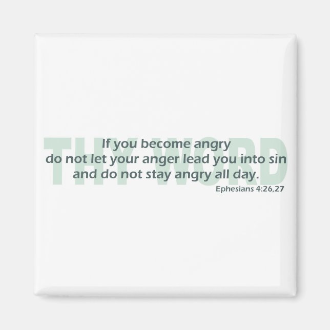 Imán Efesios 4: 26-27 (Frente)