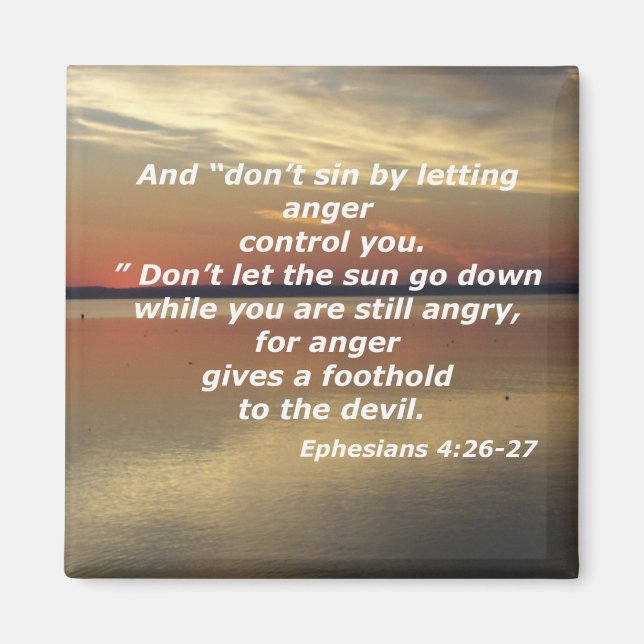 Imán Efesios 4:26-27 (Frente)