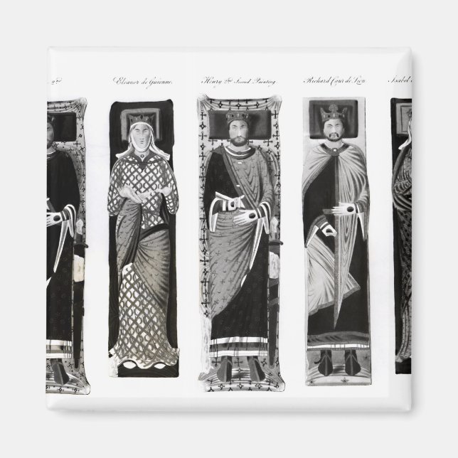 Imán Efigies de Enrique II Eleanor de Aquitania (Frente)