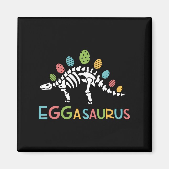 Imán Eggasaurus Pascua Estegosaurus Dinosaurios Niños T (Frente)