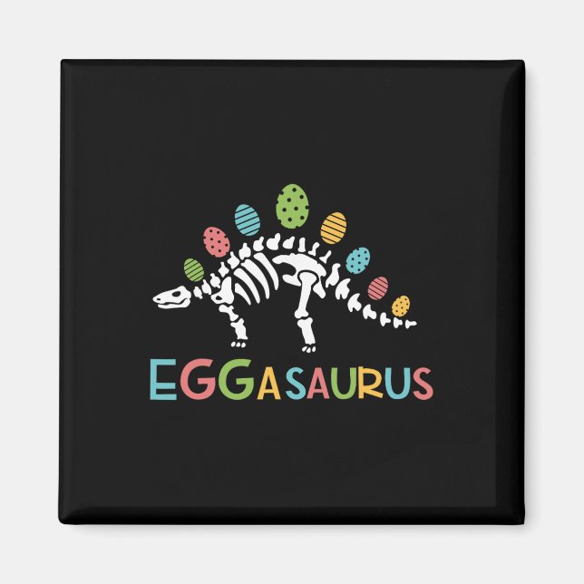 Imán Eggasaurus Pascua Stegosaurus Dinosaurio Niños T (Frente)
