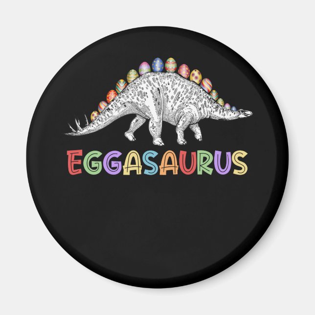 Imán Eggasaurus Stegosaurus Huevo Dinosaurio Feliz Pasc (Frente)