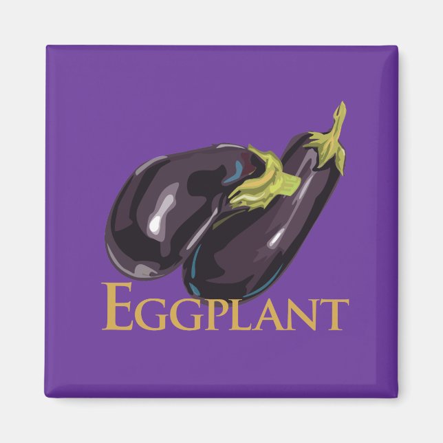 Imán Eggplant Eggplant (Frente)
