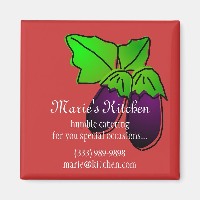 Imán Eggplant Magnet (Frente)