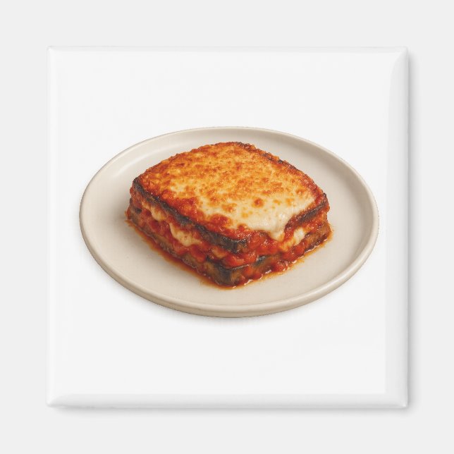 Imán Eggplant Parmigiana Sticker (Frente)