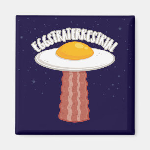 Imán Eggstraterrestririal con texto