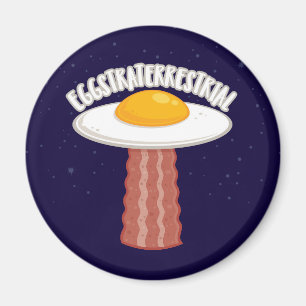 Imán Eggstraterrestririal con texto