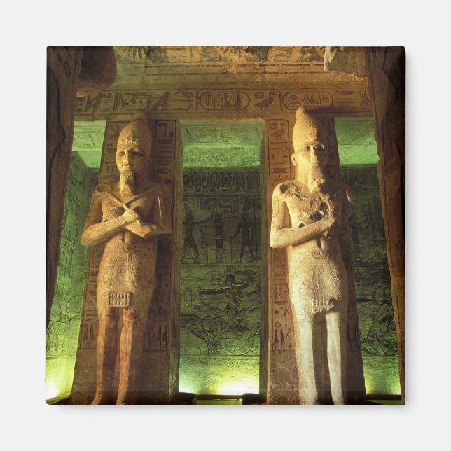Imán Egipto, Abu Simbel, Estatua de Ramsés II, (Frente)