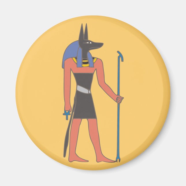 Imán Egipto divinidad Anubis egypt deity (Frente)