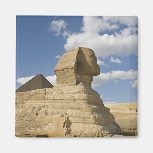 Imán Egipto, Giza. La gran Esfinge se eleva sobre la (Frente)