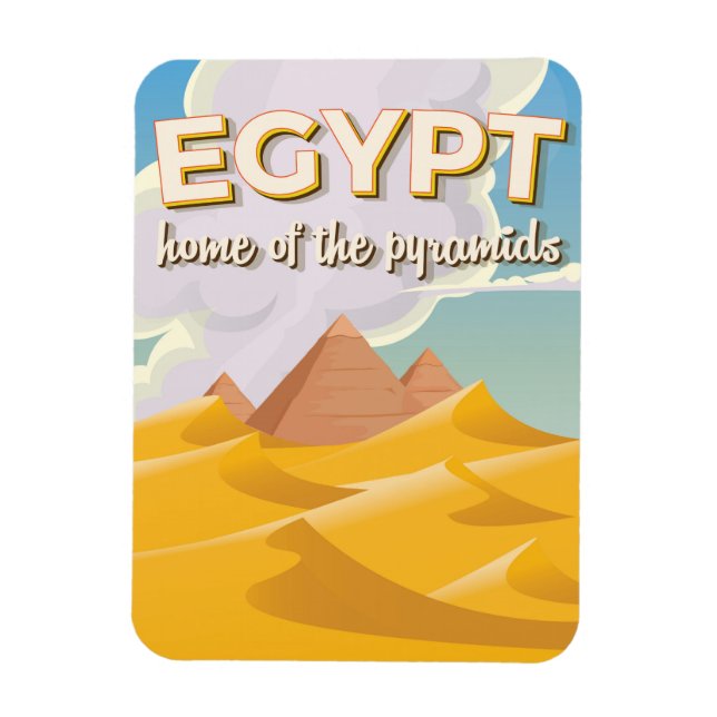 Imán Egipto - Hogar de las Pirámides impresión de carte (Vertical)
