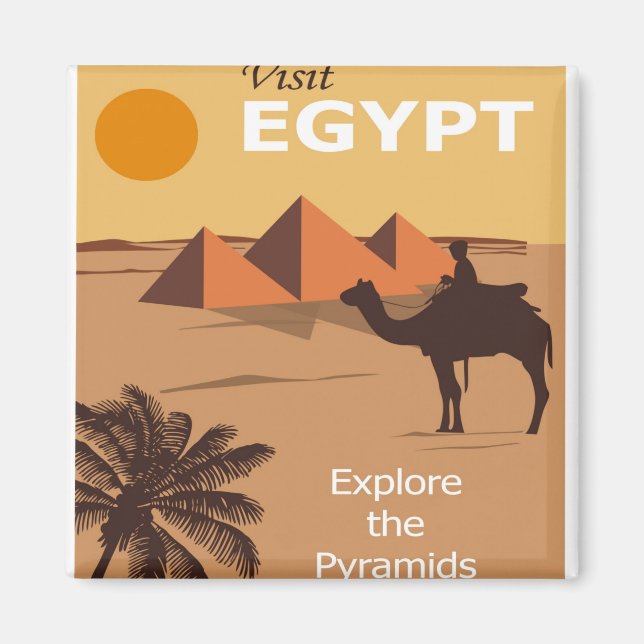 Imán Egipto: Visita de viaje al Cairo a las Pirámides (Frente)