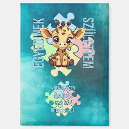 Imán Egyedinek születtem – kedves zsiráfos design