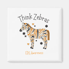 Imán Ehlers Danlos Syndrome Zebra Magnet