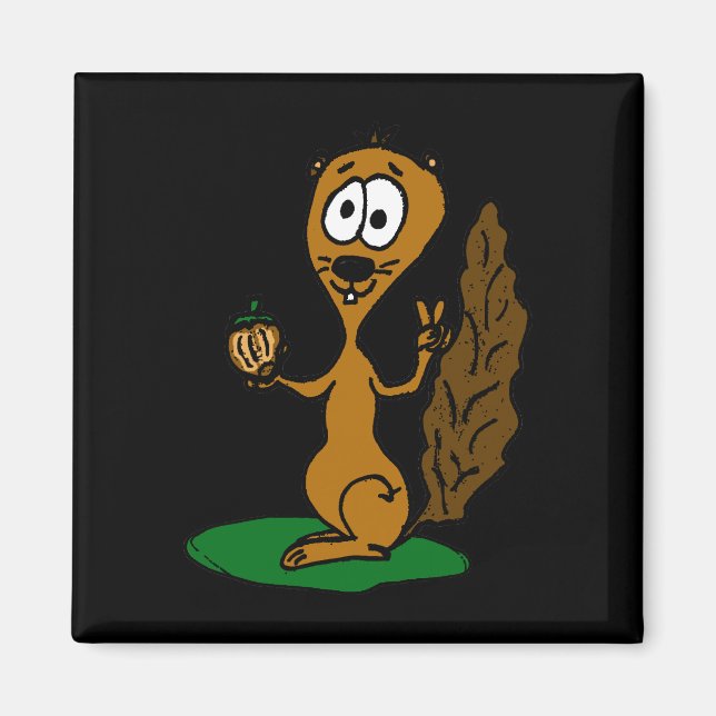 Imán eichhörnchen comic (Frente)