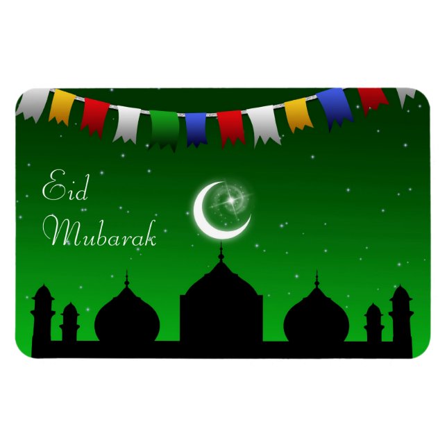 Imán Eid Mubarak Colorful Garland (Horizontal)