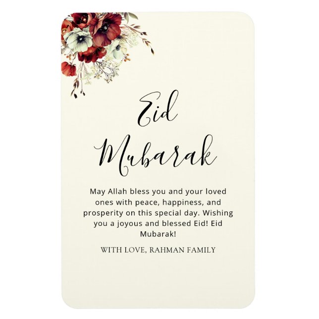 Imán Eid Mubarak Ramadan Kareem Eid al Fitr Elegante (Vertical)