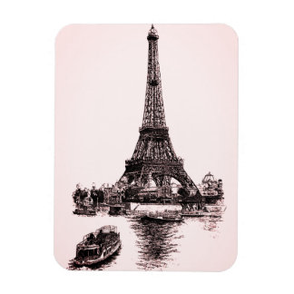 Imán Eiffel Tower and Boats in Paris (France)