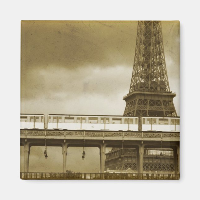 Imán Eiffel Tower Vintage Magnet (Frente)