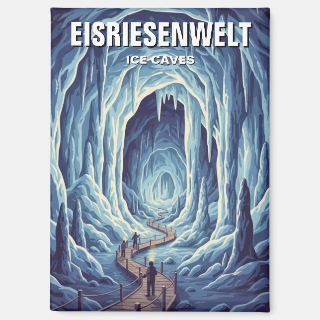 Imán Eisriesenwelt Ices Caves Austria Travel (Anverso)