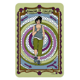 Imán Ejecutando en el refrigerador Circles_A_4x6