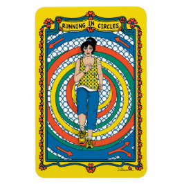 Imán Ejecutando en el refrigerador Circles_B_4x6