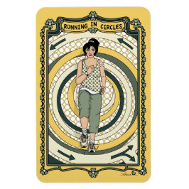 Imán Ejecutando en el refrigerador Circles_C_4x6