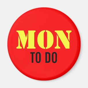 Imán EJEMPLO: SÓLO COLOR / rojo fuego + tu texto