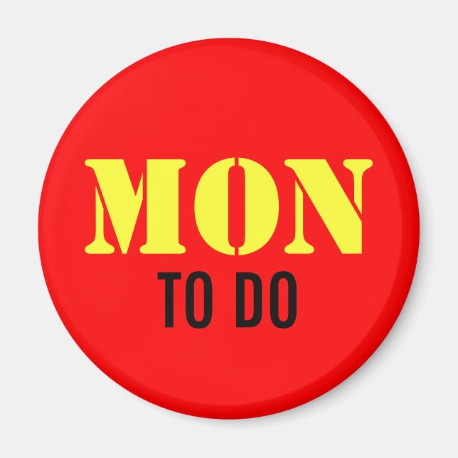 Imán EJEMPLO: SÓLO COLOR / rojo fuego + tu texto (Frente)