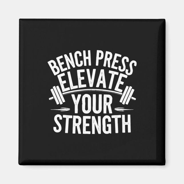 Imán Ejercicio De Prensa De Bench Bodybuilding Fitness  (Frente)