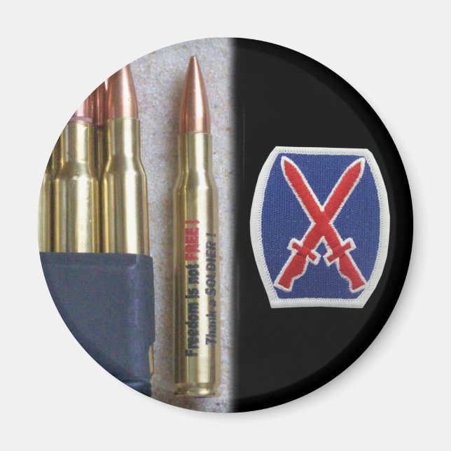 Imán ejército 10.ª montaña div iraq nam vet vfw Magnet (Frente)