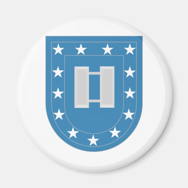Imán Ejército Flash Capitán Insignia (Frente)