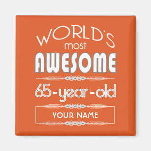 Imán El 65° Nacimiento del Mundo Mejor Fabuloso Naranj