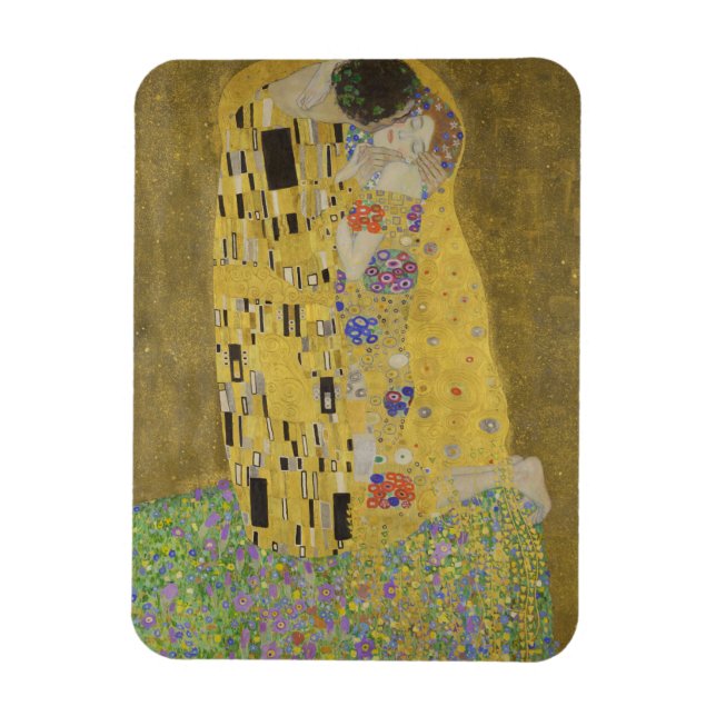 Imán El Abrazo de los Amantes por Gustav Klimt (Vertical)
