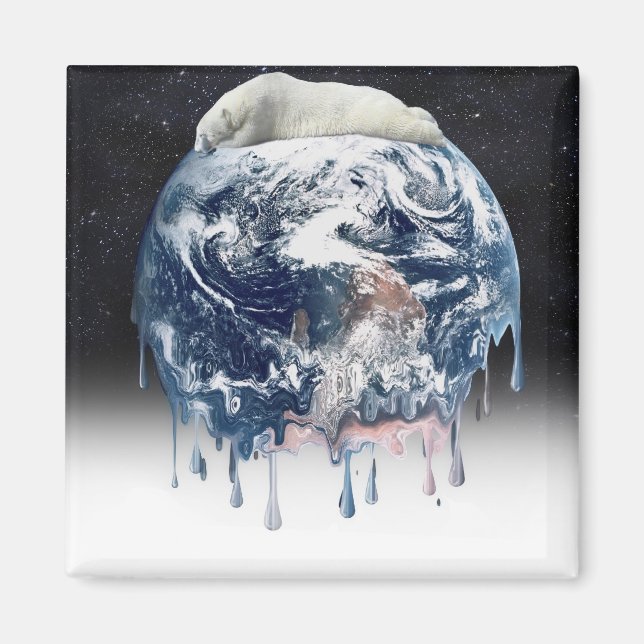 Imán El abrazo del oso de la Tierra (Frente)