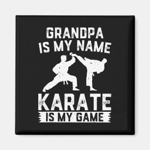 Imán El abuelo es mi nombre Karate es mi juego - Karate