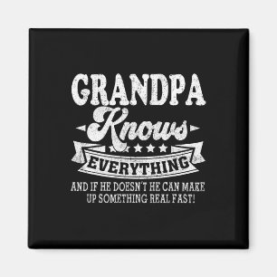 Imán El abuelo sabe todo lo que es gracioso padre y# de