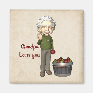 Imán El abuelo te ama a ti Magnet