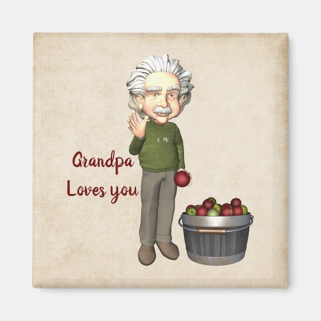 Imán El abuelo te ama a ti Magnet (Frente)