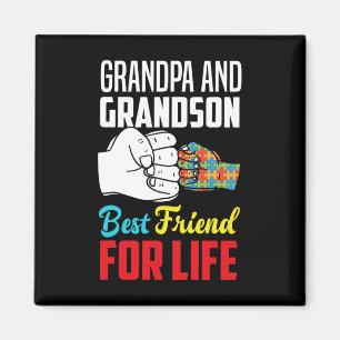 Imán El Abuelo Y El Abuelo Mejor Amigo Del Autismo De V