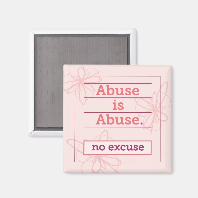 Imán El abuso es abuso, no hay excusa para el abuso nar (Anverso/Reverso)