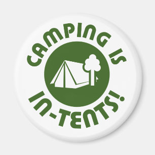 Imán El acampar está en tiendas