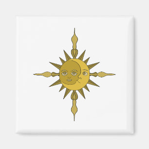 Imán El adorno del Sol y la Luna