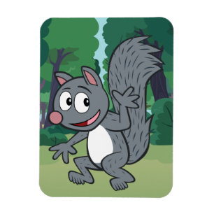 Imán El agitar gris de la ardilla de Rick el del