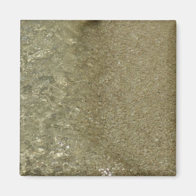 Imán El agua en la playa II Resumen fotografía de la na (Frente)